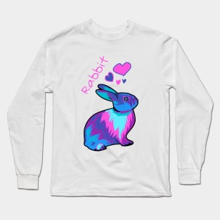Colorful cute rabbit Long Sleeve T-Shirt